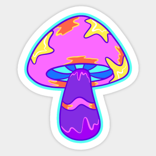 Trippy Mushroom Sticker